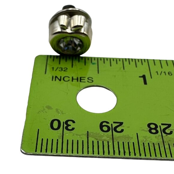 Gold Tone Apple Shaped Rhinestone Middle Brooch Teacher Accessory Jewelry Jacket - Picture 3 of 4